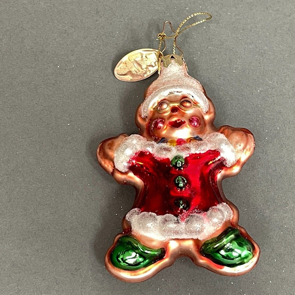 Mark Klaus Mrs. Claus Ornament Blown Glass 2003 Christmas Holiday Decor